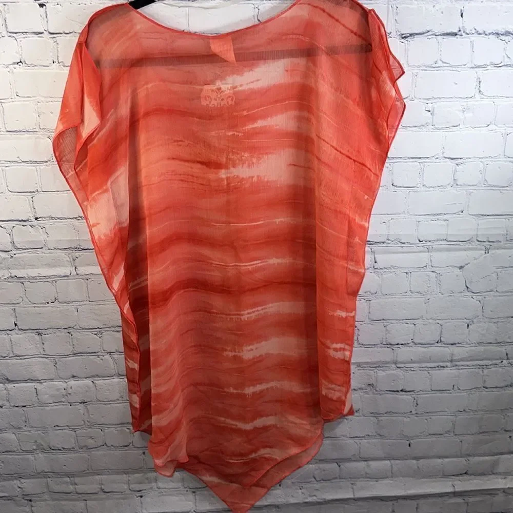 👙 Becca Reddish Orange Bathing Suit Cover-Up - Size XS/S 👙